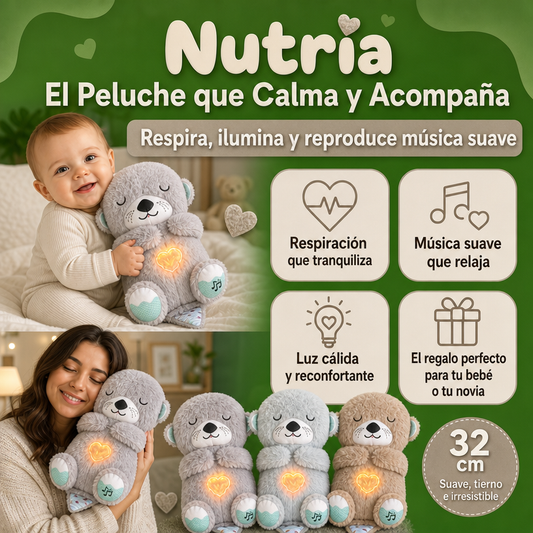 Peluche Nutria con Respiración y Sonido - Felpy™