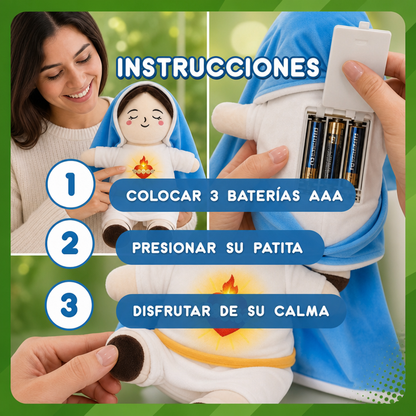 Peluche Virgen Maria con Respiración y Sonido - Felpy™