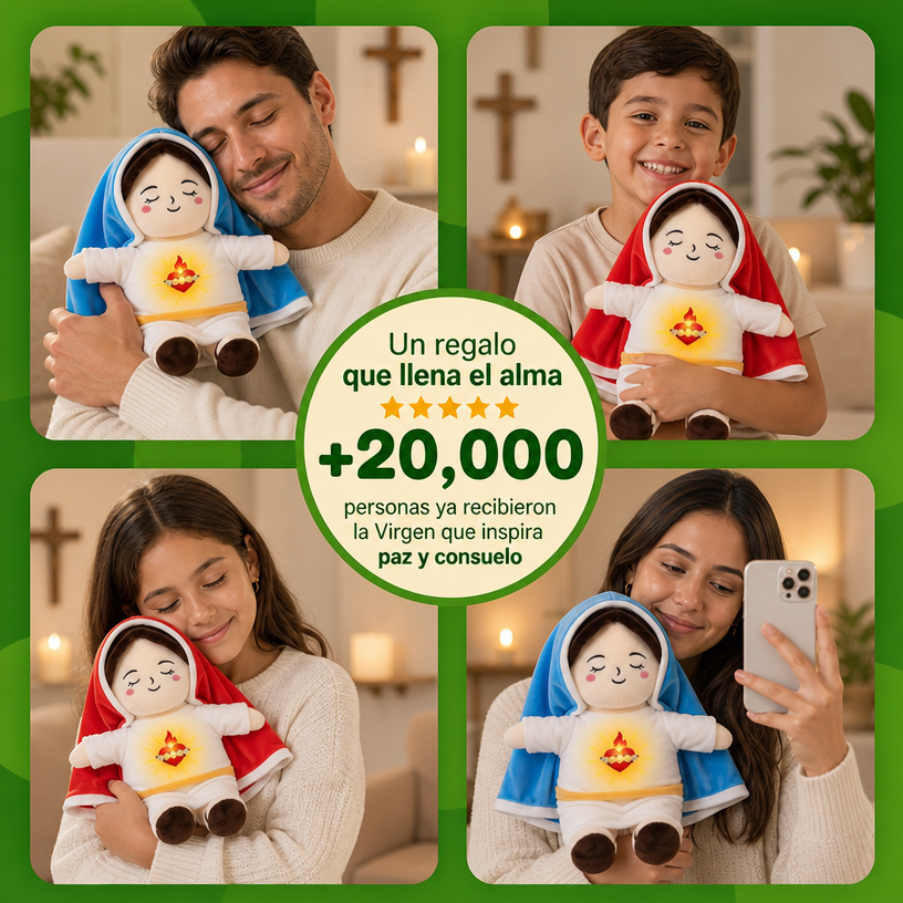 Peluche Virgen Maria con Respiración y Sonido - Felpy™